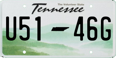TN license plate U5146G
