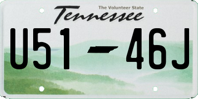 TN license plate U5146J