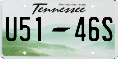 TN license plate U5146S