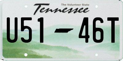 TN license plate U5146T