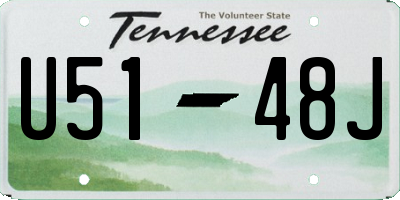 TN license plate U5148J