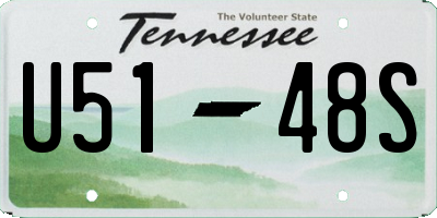 TN license plate U5148S