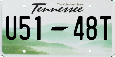 TN license plate U5148T