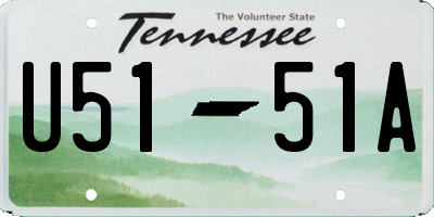 TN license plate U5151A