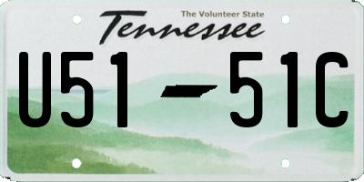 TN license plate U5151C