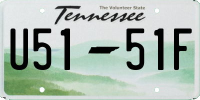 TN license plate U5151F