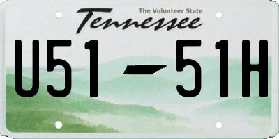 TN license plate U5151H