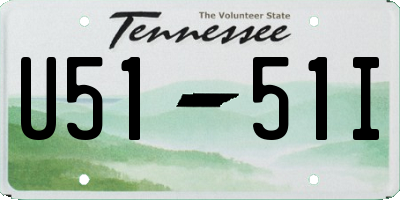 TN license plate U5151I