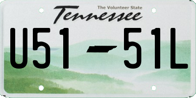 TN license plate U5151L