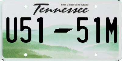 TN license plate U5151M