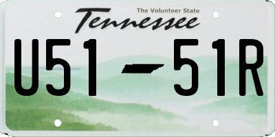TN license plate U5151R