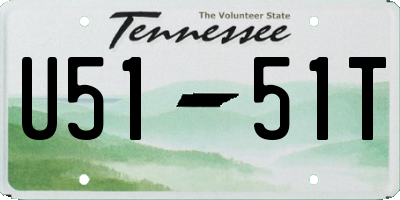 TN license plate U5151T