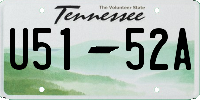 TN license plate U5152A