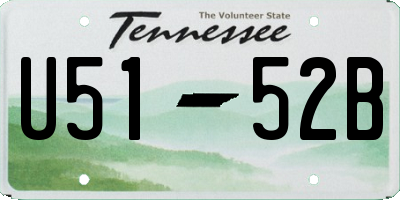 TN license plate U5152B