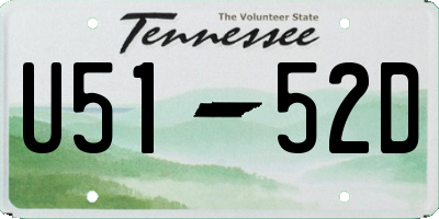 TN license plate U5152D