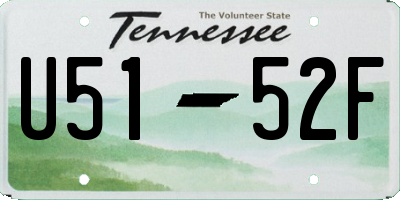 TN license plate U5152F