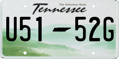 TN license plate U5152G