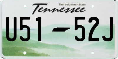 TN license plate U5152J