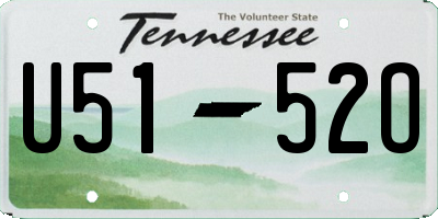 TN license plate U5152O