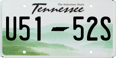 TN license plate U5152S