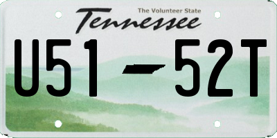 TN license plate U5152T