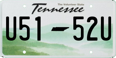 TN license plate U5152U