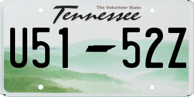 TN license plate U5152Z