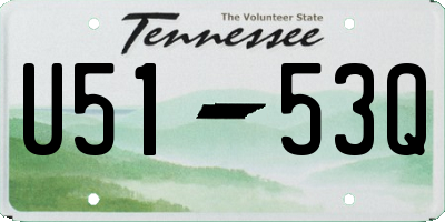 TN license plate U5153Q