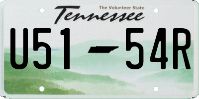 TN license plate U5154R