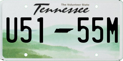 TN license plate U5155M