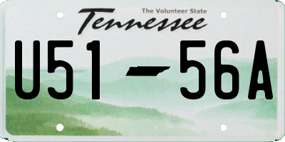 TN license plate U5156A