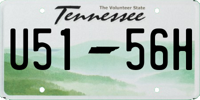 TN license plate U5156H