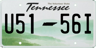TN license plate U5156I