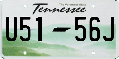 TN license plate U5156J