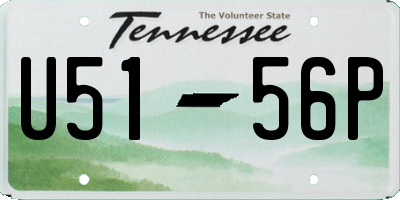 TN license plate U5156P