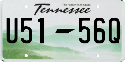 TN license plate U5156Q
