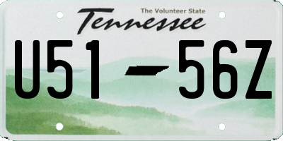 TN license plate U5156Z
