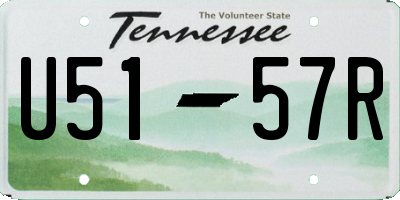 TN license plate U5157R