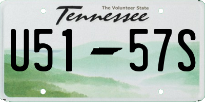 TN license plate U5157S