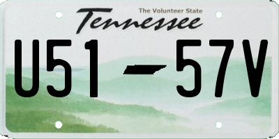 TN license plate U5157V