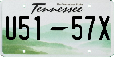 TN license plate U5157X