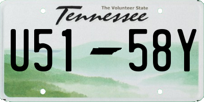 TN license plate U5158Y