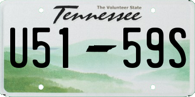 TN license plate U5159S