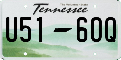 TN license plate U5160Q