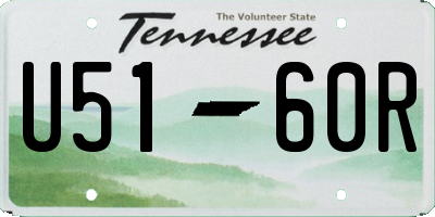 TN license plate U5160R