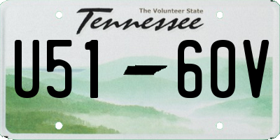 TN license plate U5160V