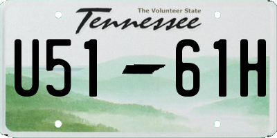 TN license plate U5161H