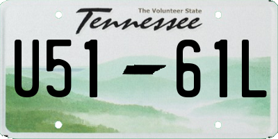 TN license plate U5161L