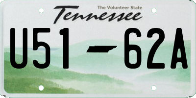 TN license plate U5162A