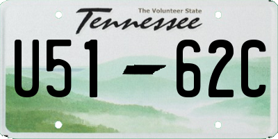 TN license plate U5162C